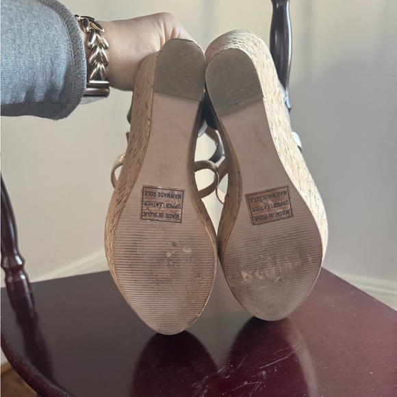 Diba Cald Well Strappy Wedge Sandal in Bronze Multi Size 6.5 Women’s Heel - Picture 5 of 5